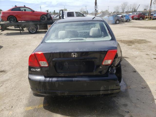 JHMES16545S000912 - 2005 HONDA CIVIC LX BLACK photo 6