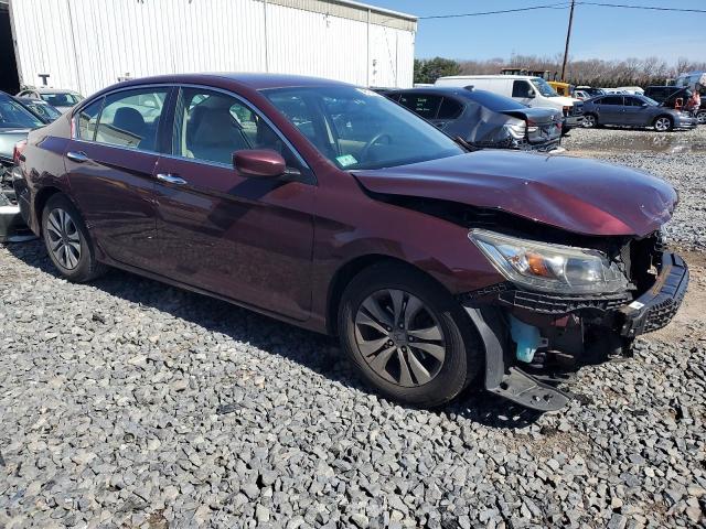 1HGCR2F35FA178443 - 2015 HONDA ACCORD LX BURGUNDY photo 4