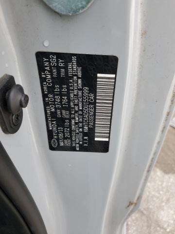 KMHTC6AD5DU155999 - 2013 HYUNDAI VELOSTER SILVER photo 12