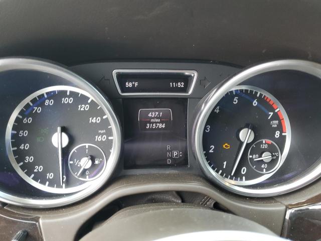 4JGDA5HB0FA447962 - 2015 MERCEDES-BENZ ML 350 4MATIC BLACK photo 9