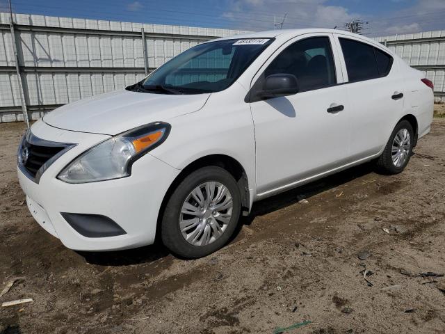 3N1CN7APXFL887480 - 2015 NISSAN VERSA S WHITE photo 1