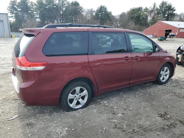 5TDKK3DC6BS169626 - 2011 TOYOTA SIENNA LE RED photo 3