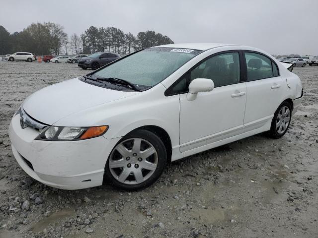 1HGFA165X6L035055 - 2006 HONDA CIVIC LX WHITE photo 1