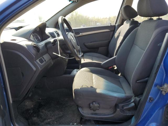 KL1TD56677B102461 - 2007 CHEVROLET AVEO BASE BLUE photo 7