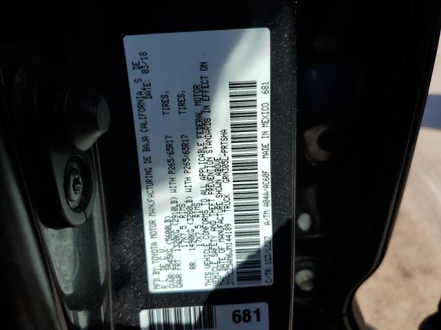 3TMCZ5AN6JM144189 - 2018 TOYOTA TACOMA DOUBLE CAB 灰色 照片 12