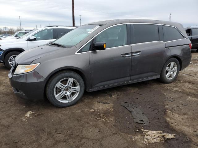 5FNRL5H91BB072666 - 2011 HONDA ODYSSEY TOURING GRAY photo 1