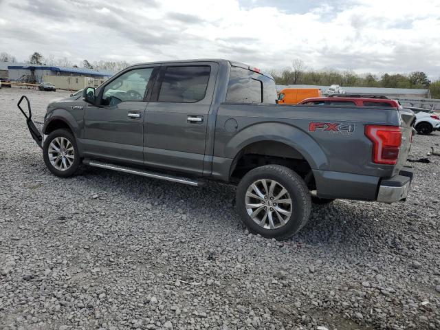 1FTEW1EFXGFC65510 - 2016 FORD F150 SUPERCREW GRAY photo 2