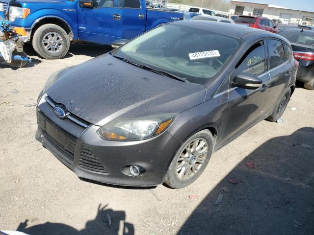 1FAHP3N2XCL221012 - 2012 FORD FOCUS TITANIUM GRAY photo 1