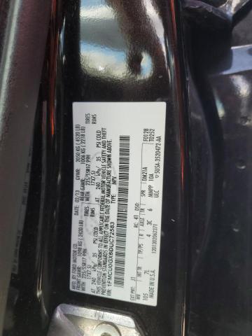 1FMCU0GX6DUC72583 - 2013 FORD ESCAPE SE BLACK photo 12