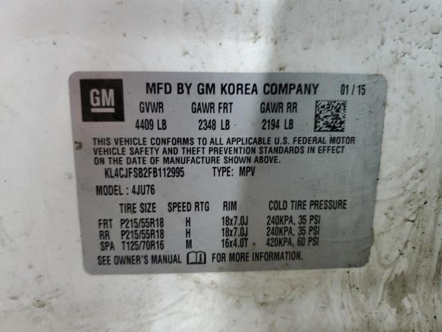 KL4CJFSB2FB112995 - 2015 BUICK ENCORE CONVENIENCE 白色 照片 13