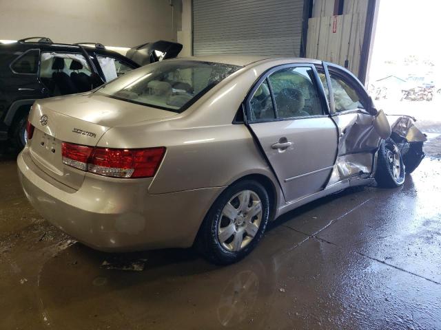 5NPET46C67H236445 - 2007 HYUNDAI SONATA GLS BEIGE photo 3