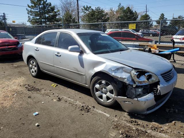 KNAGE123285228347 - 2008 KIA OPTIMA LX SILVER photo 4