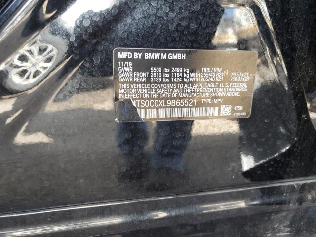 5YMTS0C0XL9B65521 - 2020 BMW X3 M COMPETITION BLACK photo 13