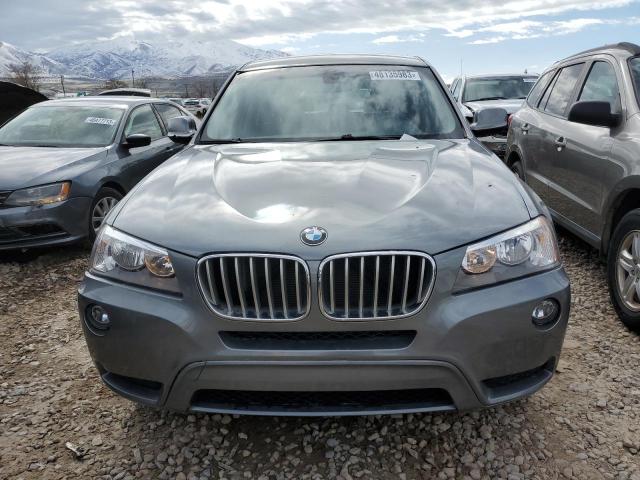 5UXWX9C53D0A15410 - 2013 BMW X3 XDRIVE28I GRAY photo 5