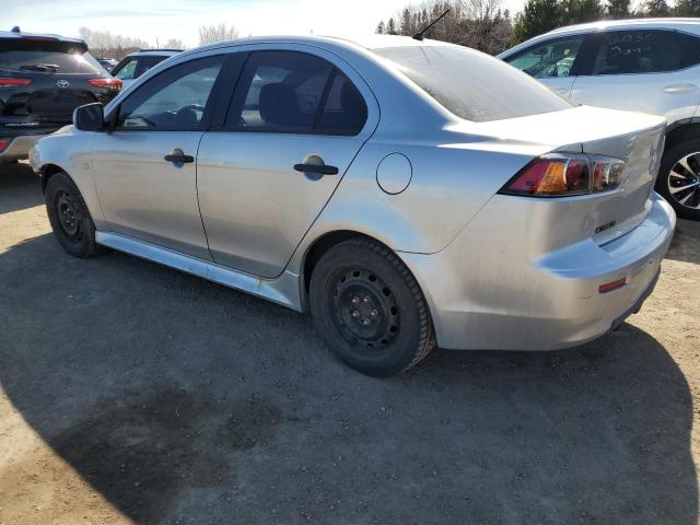 JA32U1FU8AU602893 - 2010 MITSUBISHI LANCER DE SILVER photo 2