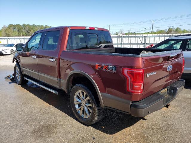 1FTEW1EFXGFC11866 - 2016 FORD F150 SUPERCREW MAROON photo 2