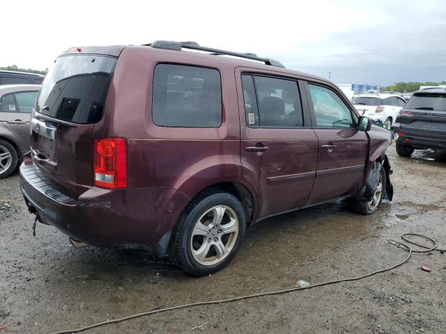 5FNYF3H59DB044041 - 2013 HONDA PILOT EXL BURGUNDY photo 3