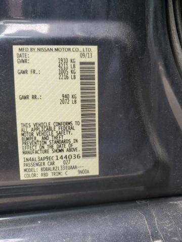 1N4AL3AP9EC144036 - 2014 NISSAN ALTIMA 2.5 GRAY photo 12