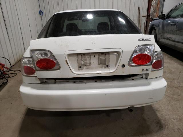 2HGEJ663XXH904596 - 1999 HONDA CIVIC LX WHITE photo 6