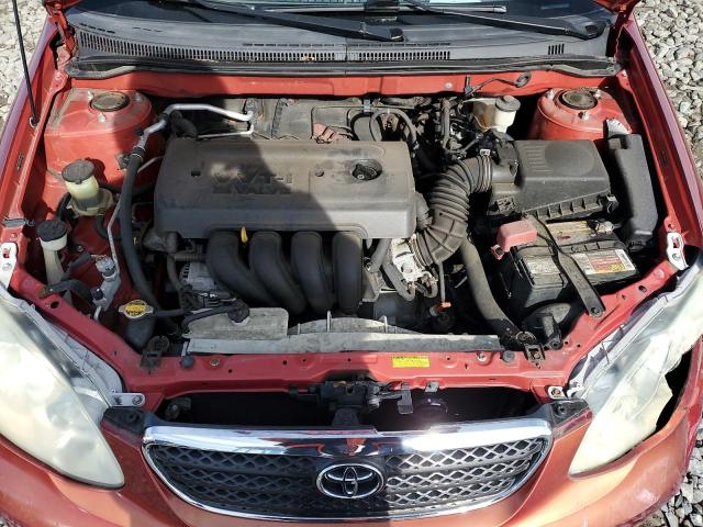 2T1BR32E07C727535 - 2007 TOYOTA COROLLA CE RED photo 11