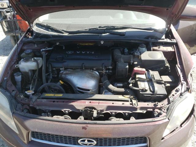 JTKDE177250014042 - 2005 TOYOTA SCION TC PURPLE photo 11