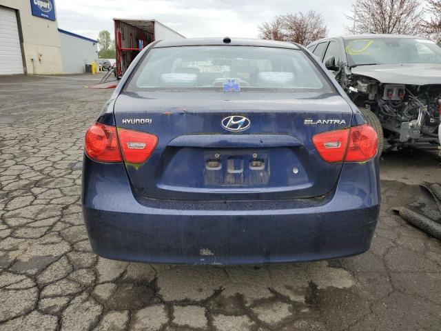 KMHDU46D29U598360 - 2009 HYUNDAI ELANTRA GLS BLUE photo 6