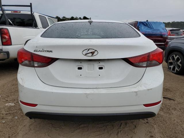 5NPDH4AE9GH655069 - 2016 HYUNDAI ELANTRA SE WHITE photo 6