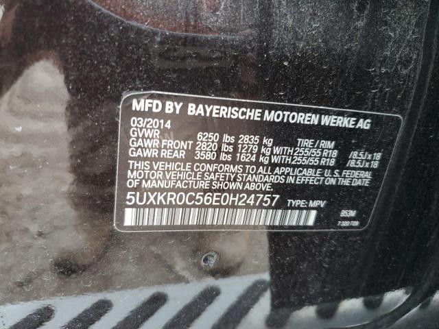 5UXKR0C56E0H24757 - 2014 BMW X5 XDRIVE35I BLACK photo 13