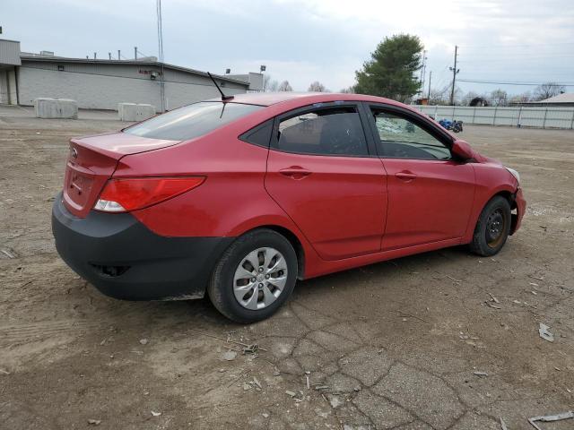 KMHCT4AE3HU185800 - 2017 HYUNDAI ACCENT SE RED photo 3