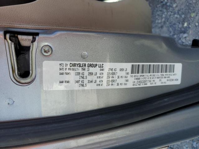 2C4RDGCG8DR717349 - 2013 DODGE GRAND CARA SXT SILVER photo 14