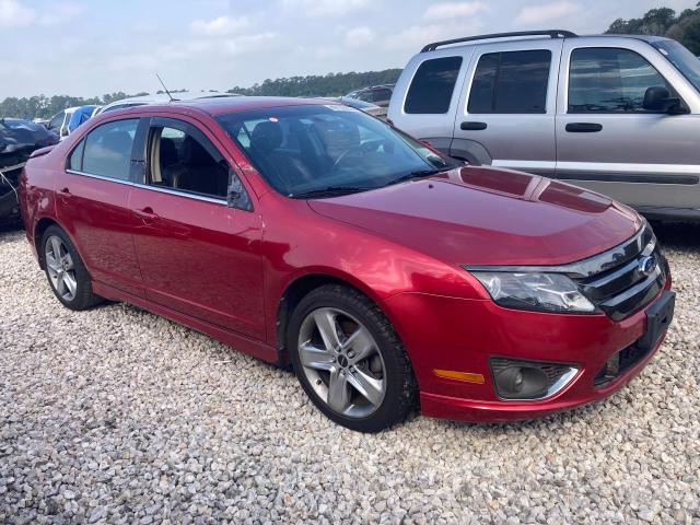 3FAHP0KC7CR186457 - 2012 FORD FUSION SPORT BURGUNDY photo 4