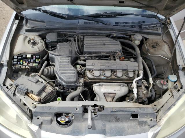 2HGES16584H641313 - 2004 HONDA CIVIC LX SILVER photo 11