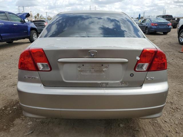 2HGES16584H641313 - 2004 HONDA CIVIC LX SILVER photo 6