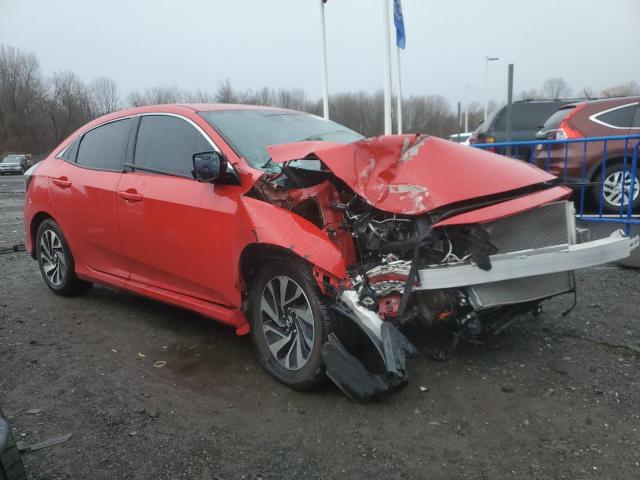 SHHFK7H3XKU410383 - 2019 HONDA CIVIC LX RED photo 4