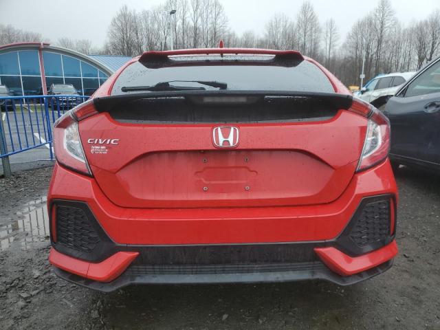 SHHFK7H3XKU410383 - 2019 HONDA CIVIC LX RED photo 6