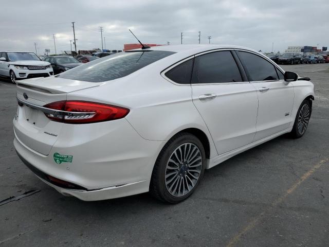 3FA6P0SU7HR275307 - 2017 FORD FUSION TITANIUM PHEV WHITE photo 3