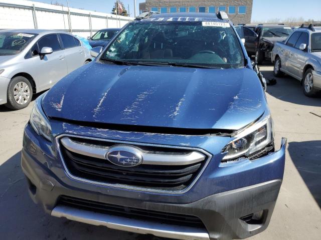 4S4BTGPD2M3165873 - 2021 SUBARU OUTBACK TOURING BLUE photo 5