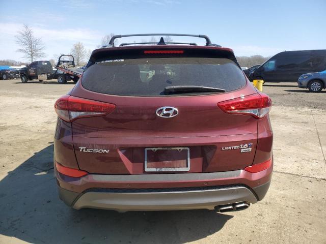 KM8J3CA21GU238225 - 2016 HYUNDAI TUCSON LIMITED RED photo 6