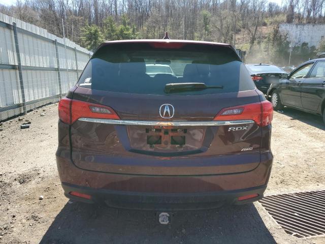 5J8TB4H57FL028966 - 2015 ACURA RDX TECHNOLOGY BURGUNDY photo 6