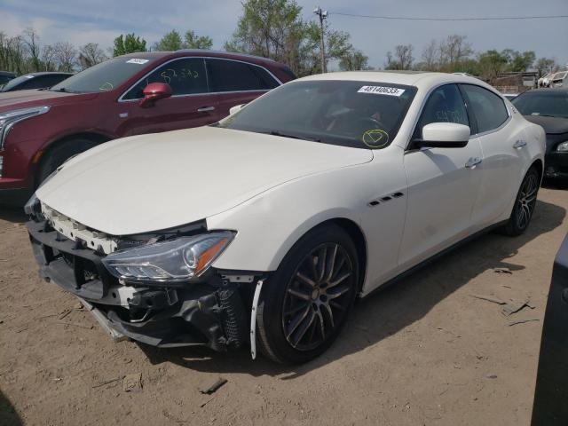 ZAM57XSA8E1083352 - 2014 MASERATI GHIBLI WHITE photo 1