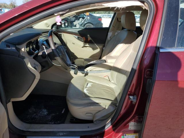 1G4GE5EV9AF264507 - 2010 BUICK LACROSSE CXS BURGUNDY photo 7