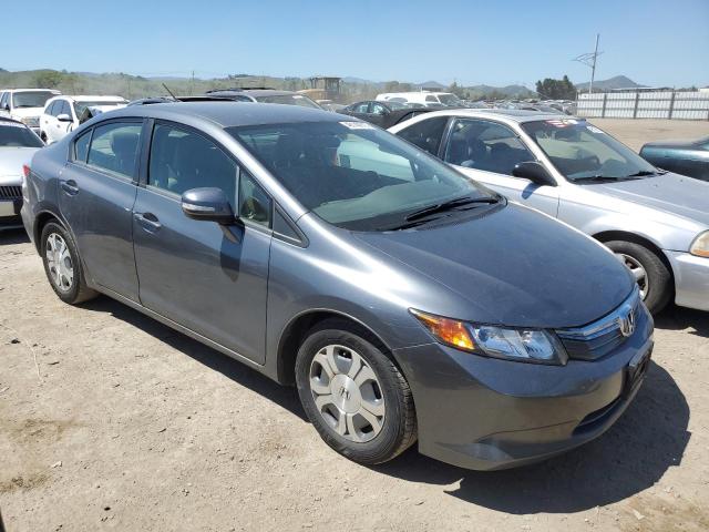 JHMFB4F31CS008368 - 2012 HONDA CIVIC HYBRID L GRAY photo 4