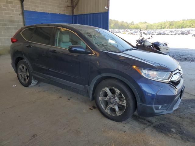 5J6RW1H84JA007898 - 2018 HONDA CR-V EXL BLUE photo 4