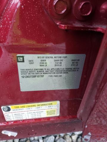 1G1ZK57728F181797 - 2008 CHEVROLET MALIBU LTZ 双色 照片 12