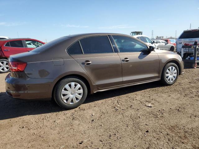 3VW2K7AJXFM313272 - 2015 VOLKSWAGEN JETTA BASE BROWN photo 3