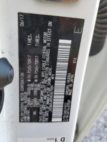 JTEBU5JR2H5467969 - 2017 TOYOTA 4RUNNER SR5/SR5 PREMIUM 白色 照片 12