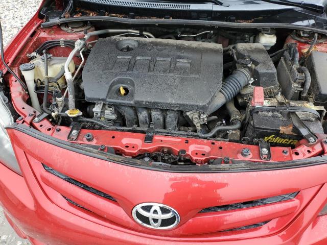 5YFBU4EE6DP218951 - 2013 TOYOTA COROLLA BASE RED photo 11