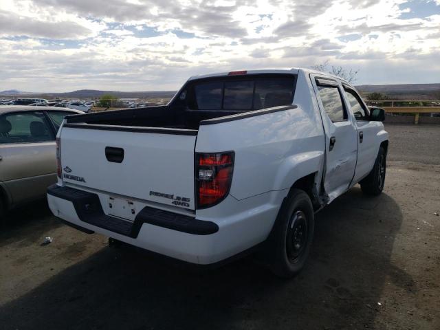 5FPYK1F78CB451018 - 2012 HONDA RIDGELINE SPORT WHITE photo 3