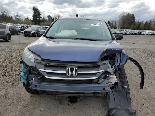 2HKRM4H33EH604928 - 2014 HONDA CR-V LX BLUE photo 5