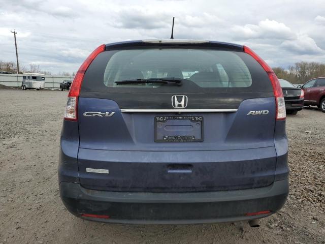 2HKRM4H33EH604928 - 2014 HONDA CR-V LX BLUE photo 6